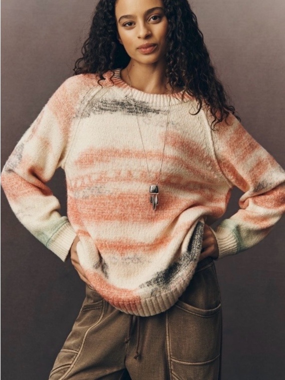 Anthropologie Pilcro Crew-Neck Oversized Sweater Medium NWT